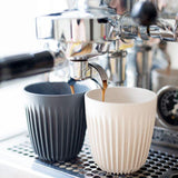 HUSKEE CUP & LID CHARCOAL - 8OZ/24CL